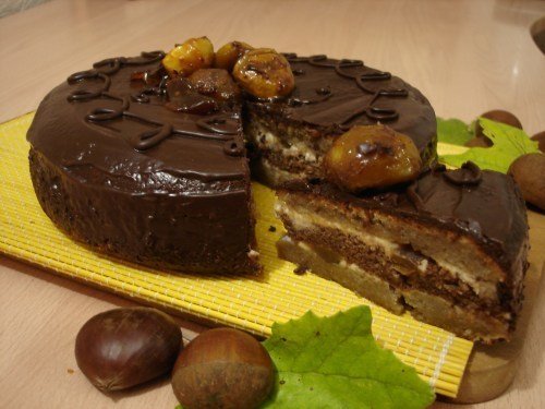 Торт каштаново-шоколадный 