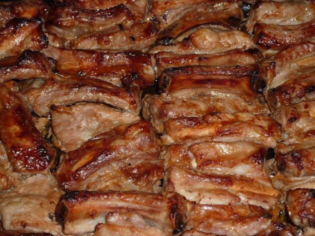 Обалденные свиные рёбра с спец. маринаде